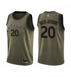 Youth Toronto Raptors 20 Rondae Hollis Jefferson Swingman Green Salute to Service Basketball Jersey Youth Toronto Raptors 20 Rondae Hollis Jefferson Swingman Green Salute to Service Basketball Jersey