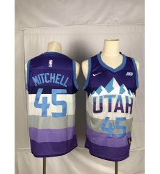 Jazz 45 Donovan Mitchell Purple City Edition Nike Swingman Jersey Jazz 45 Donovan Mitchell Purple City Edition Nike Swingman Jersey