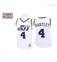Mens Mitchell and Ness Utah Jazz 4 Adrian Dantley Authentic White Throwback NBA Jersey Mens Mitchell and Ness Utah Jazz 4 Adrian Dantley Authentic White Throwback NBA Jersey