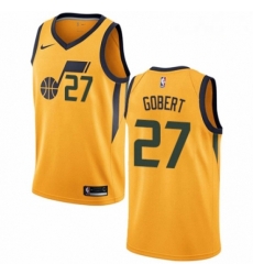 Mens Nike Utah Jazz 27 Rudy Gobert Swingman Gold NBA Jersey Statement Edition Mens Nike Utah Jazz 27 Rudy Gobert Swingman Gold NBA Jersey Statement Edition