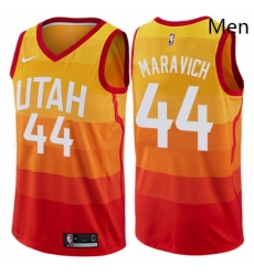 Mens Nike Utah Jazz 44 Pete Maravich Swingman Orange NBA Jersey City Edition Mens Nike Utah Jazz 44 Pete Maravich Swingman Orange NBA Jersey City Edition