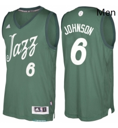 Mens Utah Jazz 6 Joe Johnson Green 2016 2017 Christmas Day NBA Swingman Jersey Mens Utah Jazz 6 Joe Johnson Green 2016 2017 Christmas Day NBA Swingman Jersey