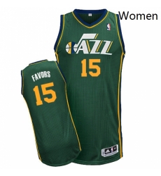 Womens Adidas Utah Jazz 15 Derrick Favors Authentic Green Alternate NBA Jersey Womens Adidas Utah Jazz 15 Derrick Favors Authentic Green Alternate NBA Jersey