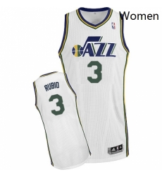 Womens Adidas Utah Jazz 3 Ricky Rubio Authentic White Home NBA Jersey Womens Adidas Utah Jazz 3 Ricky Rubio Authentic White Home NBA Jersey