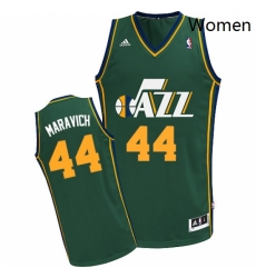 Womens Adidas Utah Jazz 44 Pete Maravich Swingman Green Alternate NBA Jersey Womens Adidas Utah Jazz 44 Pete Maravich Swingman Green Alternate NBA Jersey