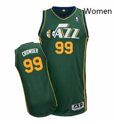 Womens Adidas Utah Jazz 99 Jae Crowder Authentic Green Alternate NBA Jersey Womens Adidas Utah Jazz 99 Jae Crowder Authentic Green Alternate NBA Jersey