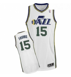 Youth Adidas Utah Jazz 15 Derrick Favors Authentic White Home NBA Jersey Youth Adidas Utah Jazz 15 Derrick Favors Authentic White Home NBA Jersey