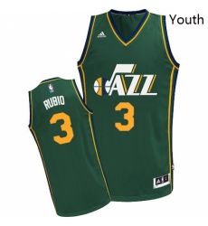 Youth Adidas Utah Jazz 3 Ricky Rubio Swingman Green Alternate NBA Jersey Youth Adidas Utah Jazz 3 Ricky Rubio Swingman Green Alternate NBA Jersey