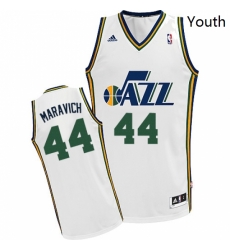 Youth Adidas Utah Jazz 44 Pete Maravich Swingman White Home NBA Jersey Youth Adidas Utah Jazz 44 Pete Maravich Swingman White Home NBA Jersey