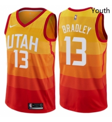 Youth Nike Utah Jazz 13 Tony Bradley Swingman Orange NBA Jersey City Edition Youth Nike Utah Jazz 13 Tony Bradley Swingman Orange NBA Jersey City Edition