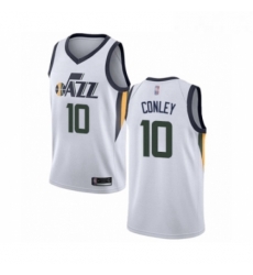 Youth Utah Jazz 10 Mike Conley Swingman White Basketball Jersey Association Edition Youth Utah Jazz 10 Mike Conley Swingman White Basketball Jersey Association Edition