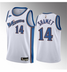 Men Washington Wizards 14 Landry Shamet White Classic Edition Stitched Jersey Men Washington Wizards 14 Landry Shamet White Classic Edition Stitched Jersey