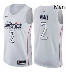 Mens Nike Washington Wizards 2 John Wall Authentic White NBA Jersey City Edition Mens Nike Washington Wizards 2 John Wall Authentic White NBA Jersey City Edition