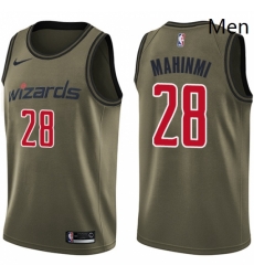 Mens Nike Washington Wizards 28 Ian Mahinmi Swingman Green Salute to Service NBA Jersey Mens Nike Washington Wizards 28 Ian Mahinmi Swingman Green Salute to Service NBA Jersey