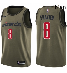 Mens Nike Washington Wizards 8 Tim Frazier Swingman Green Salute to Service NBA Jersey Mens Nike Washington Wizards 8 Tim Frazier Swingman Green Salute to Service NBA Jersey