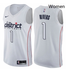 Womens Nike Washington Wizards 1 Austin Rivers Swingman White NBA Jersey City Edition Womens Nike Washington Wizards 1 Austin Rivers Swingman White NBA Jersey City Edition