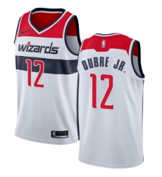Womens Nike Washington Wizards 12 Kelly Oubre Jr Authentic White Home NBA Jersey Association Edition Womens Nike Washington Wizards 12 Kelly Oubre Jr Authentic White Home NBA Jersey Association Edition