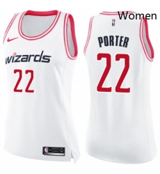 Womens Nike Washington Wizards 22 Otto Porter Swingman WhitePink Fashion NBA Jersey Womens Nike Washington Wizards 22 Otto Porter Swingman WhitePink Fashion NBA Jersey