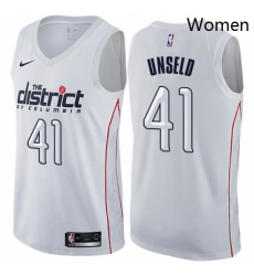 Womens Nike Washington Wizards 41 Wes Unseld Swingman White NBA Jersey City Edition Womens Nike Washington Wizards 41 Wes Unseld Swingman White NBA Jersey City Edition