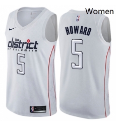 Womens Nike Washington Wizards 5 Juwan Howard Swingman White NBA Jersey City Edition Womens Nike Washington Wizards 5 Juwan Howard Swingman White NBA Jersey City Edition