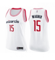 Womens Washington Wizards 15 Moritz Wagner Swingman White Pink Fashion Basketball Jersey Womens Washington Wizards 15 Moritz Wagner Swingman White Pink Fashion Basketball Jersey