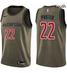 Youth Nike Washington Wizards 22 Otto Porter Swingman Green Salute to Service NBA Jersey Youth Nike Washington Wizards 22 Otto Porter Swingman Green Salute to Service NBA Jersey