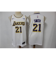 Lakers 21 J R Smith White Nike Swingman Jersey Lakers 21 J R Smith White Nike Swingman Jersey