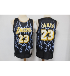 Lakers 23 Lebron James Black Hardwood Classics Lightning Limited Edition Jersey Lakers 23 Lebron James Black Hardwood Classics Lightning Limited Edition Jersey