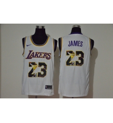 Lakers 23 Lebron James White Player Name Nike Swingman Fashion Jersey Lakers 23 Lebron James White Player Name Nike Swingman Fashion Jersey
