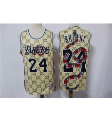 Lakers 24 Kobe Bryant Gray Gucci Chinese Dragon Hardwood Classics Jersey Lakers 24 Kobe Bryant Gray Gucci Chinese Dragon Hardwood Classics Jersey