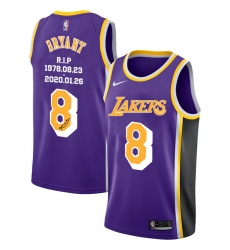 Lakers 8 Kobe Bryant Purple R I P Signature Swingman Jerseys Lakers 8 Kobe Bryant Purple R I P Signature Swingman Jerseys