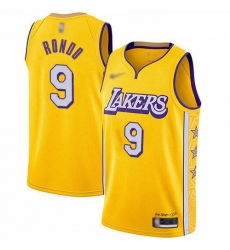 Lakers 9 Rajon Rondo Gold Basketball Swingman City Edition 2019 20 Jersey Lakers 9 Rajon Rondo Gold Basketball Swingman City Edition 2019 20 Jersey