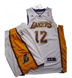 Los Angeles Lakers 12# Dwight Howard White Revolution 30 Swingman NBA Jersey & Shorts Suit Los Angeles Lakers 12# Dwight Howard White Revolution 30 Swingman NBA Jersey & Shorts Suit