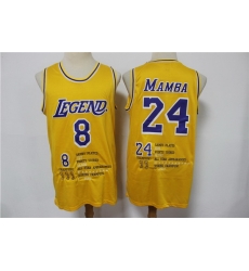 Los Angeles Lakers 8 2624 Kobe Bryant Yellow Nike Mamba Swingman Fashion Jersey Los Angeles Lakers 8 2624 Kobe Bryant Yellow Nike Mamba Swingman Fashion Jersey