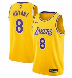 Men Lakers 8 Kobe Bryant Yellow Nike Swingman Jersey Men Lakers 8 Kobe Bryant Yellow Nike Swingman Jersey
