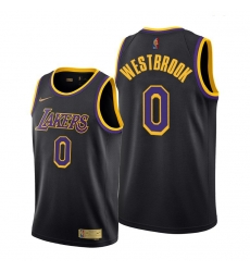 Men Lakers Russell Westbrook 2021 trade black earned edition jersey Men Lakers Russell Westbrook 2021 trade black earned edition jersey