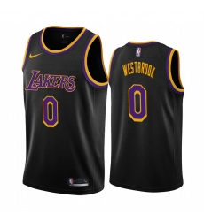 Men Los Angeles Lakers 0 Russell Westbrook Black NBA Swingman 2020 21 Earned Edition Jersey Men Los Angeles Lakers 0 Russell Westbrook Black NBA Swingman 2020 21 Earned Edition Jersey