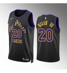 Men Los Angeles Lakers 20 Harry Giles Iii Black 2023 24 City Edition Stitched Basketball Jersey Men Los Angeles Lakers 20 Harry Giles Iii Black 2023 24 City Edition Stitched Basketball Jersey