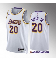 Men Los Angeles Lakers 20 Harry Giles Iii White Association Edition Stitched Basketball Jersey Men Los Angeles Lakers 20 Harry Giles Iii White Association Edition Stitched Basketball Jersey