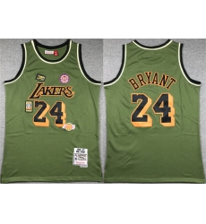 Men Los Angeles Lakers 24 Kobe Bryant Green 1996 97 Throwback Basketball Jersey Men Los Angeles Lakers 24 Kobe Bryant Green 1996 97 Throwback Basketball Jersey