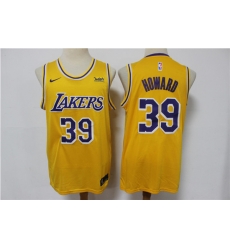 Men Los Angeles Lakers 39 Dwight Howard Yellow Stitched Basketball Jersey Men Los Angeles Lakers 39 Dwight Howard Yellow Stitched Basketball Jersey