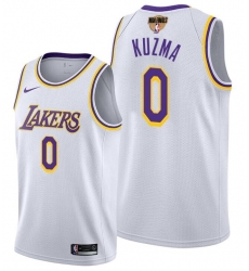 Men's Los Angeles Lakers #0 Kyle Kuzma 2020 White Finals Stitched NBA Jersey Men's Los Angeles Lakers #0 Kyle Kuzma 2020 White Finals Stitched NBA Jersey