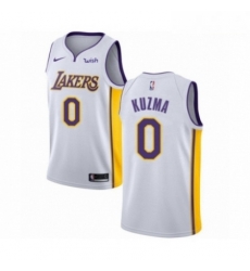 Mens Los Angeles Lakers 0 Kyle Kuzma Authentic White Basketball Jersey Association Edition Mens Los Angeles Lakers 0 Kyle Kuzma Authentic White Basketball Jersey Association Edition