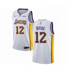 Mens Los Angeles Lakers 12 Vlade Divac Authentic White Basketball Jersey Association Edition Mens Los Angeles Lakers 12 Vlade Divac Authentic White Basketball Jersey Association Edition