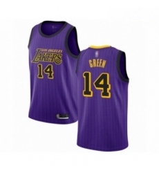 Mens Los Angeles Lakers 14 Danny Green Authentic Purple Basketball Jersey City Edition Mens Los Angeles Lakers 14 Danny Green Authentic Purple Basketball Jersey City Edition
