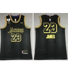 Men's Los Angeles Lakers #23 LeBron James 2020 Black City Edition With GiGi Patch Stitched NBA Jersey Men's Los Angeles Lakers #23 LeBron James 2020 Black City Edition With GiGi Patch Stitched NBA Jersey
