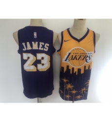 Men's Los Angeles Lakers #23 LeBron James Purple Salute To Service Stitched Basketbal Jersey Men's Los Angeles Lakers #23 LeBron James Purple Salute To Service Stitched Basketbal Jersey