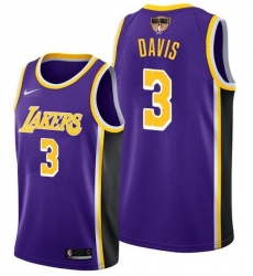Men's Los Angeles Lakers #3 Anthony Davis 2020 Purple Finals Stitched NBA Jersey Men's Los Angeles Lakers #3 Anthony Davis 2020 Purple Finals Stitched NBA Jersey