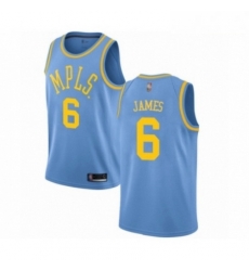 Mens Los Angeles Lakers 6 LeBron James Authentic Blue Hardwood Classics Basketball Jersey Mens Los Angeles Lakers 6 LeBron James Authentic Blue Hardwood Classics Basketball Jersey