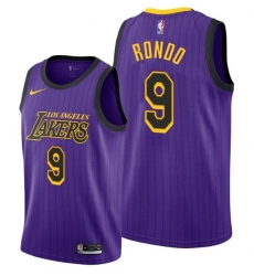 Men's Los Angeles Lakers #9 Rajon Rondo Stitched Purple NBA Jersey Men's Los Angeles Lakers #9 Rajon Rondo Stitched Purple NBA Jersey